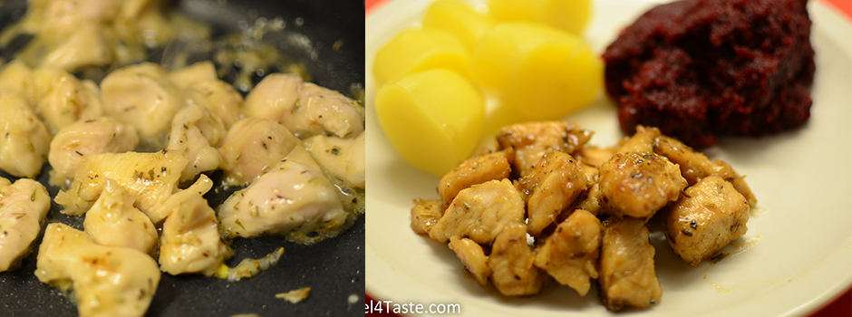 Chicken marinated in Lemon, Honey, Garlic and Herbes de Provence