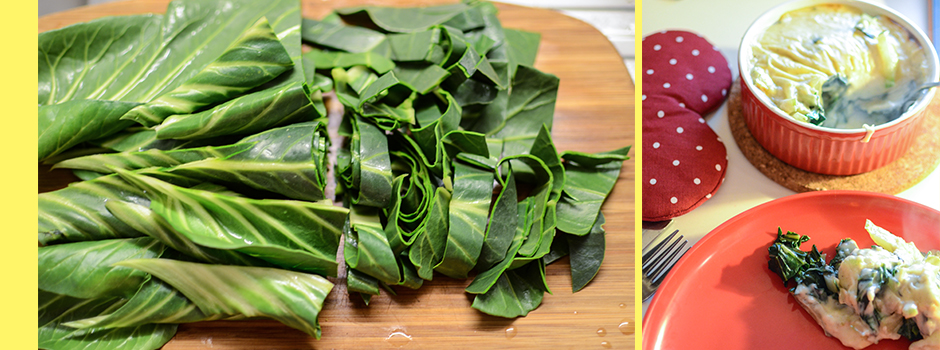 Chard with a Cheesy Béchamel Sauce