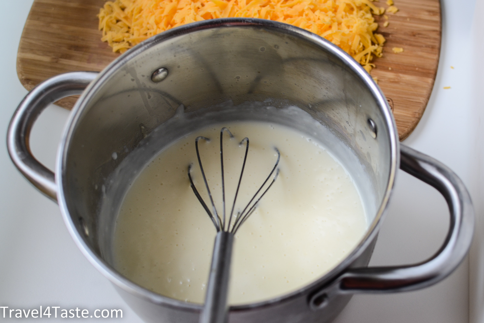 Mac & Cheese (made with Bechamel sauce and Cheddar cheese) Travel For