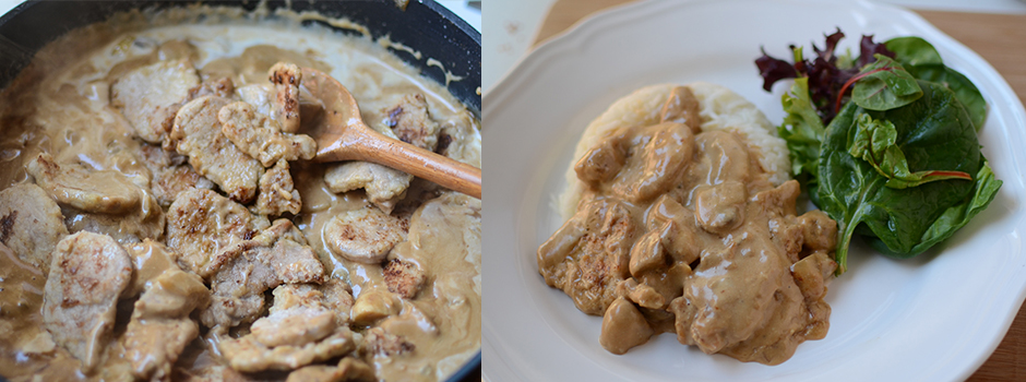 Pork tenderloin with Mushrooms