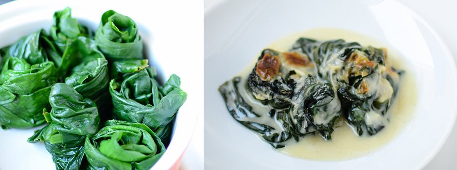 Spinach with Bechamel sauce