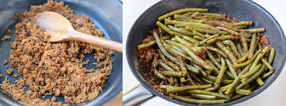 Crunchy breading for Steamed Vegetables