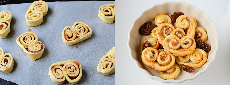 Palmiers with Fig Jam