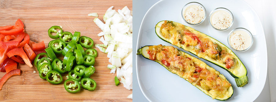 Stuffed Chili Zucchini