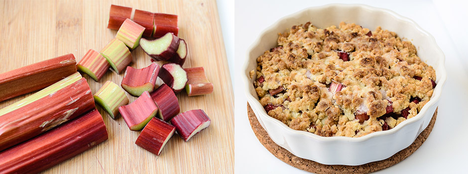 Rhubarb Oatmeal Crumble