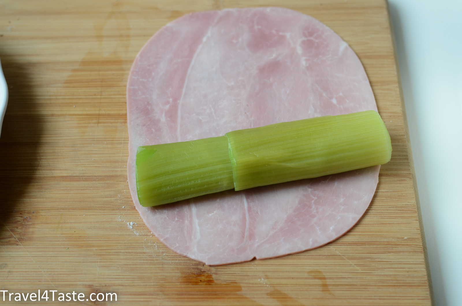 Leek & Ham Rolls with Cheesy Sauce Travel For Taste