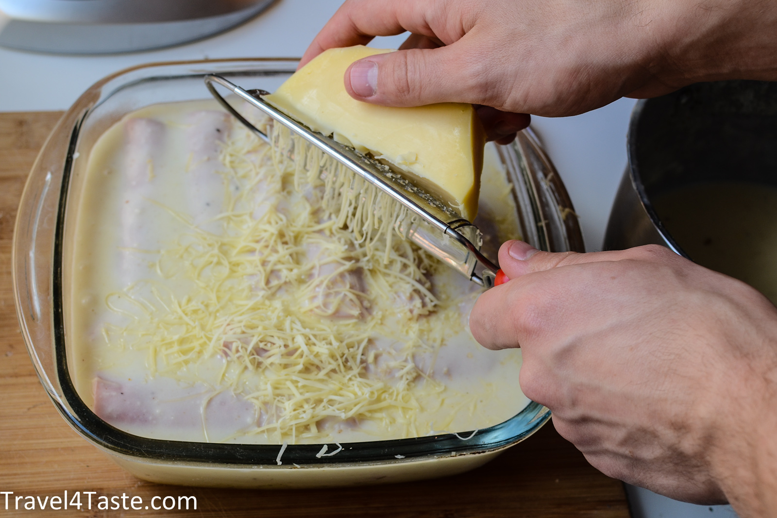 Leek & Ham Rolls with Cheesy Sauce Travel For Taste