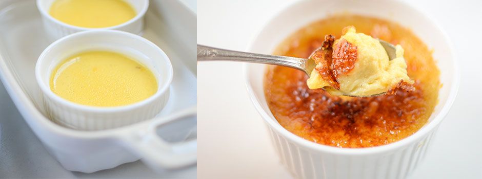 Crème brûlée à la vanille 