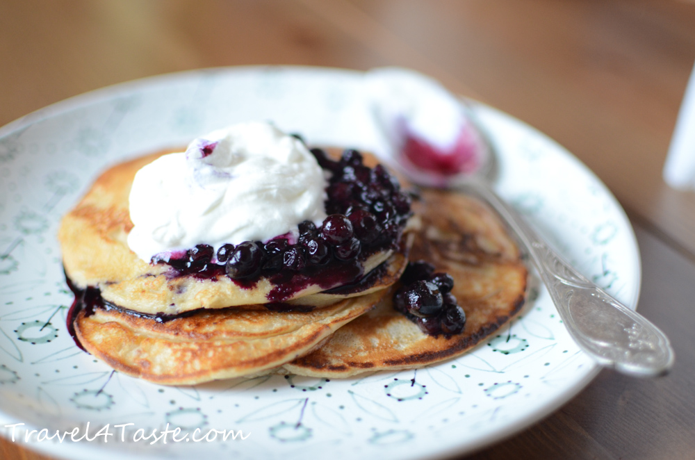 Pancakes with Blueberries