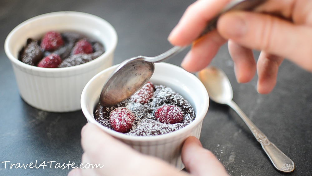 Chocolate Fondant with Raspberries (Video)