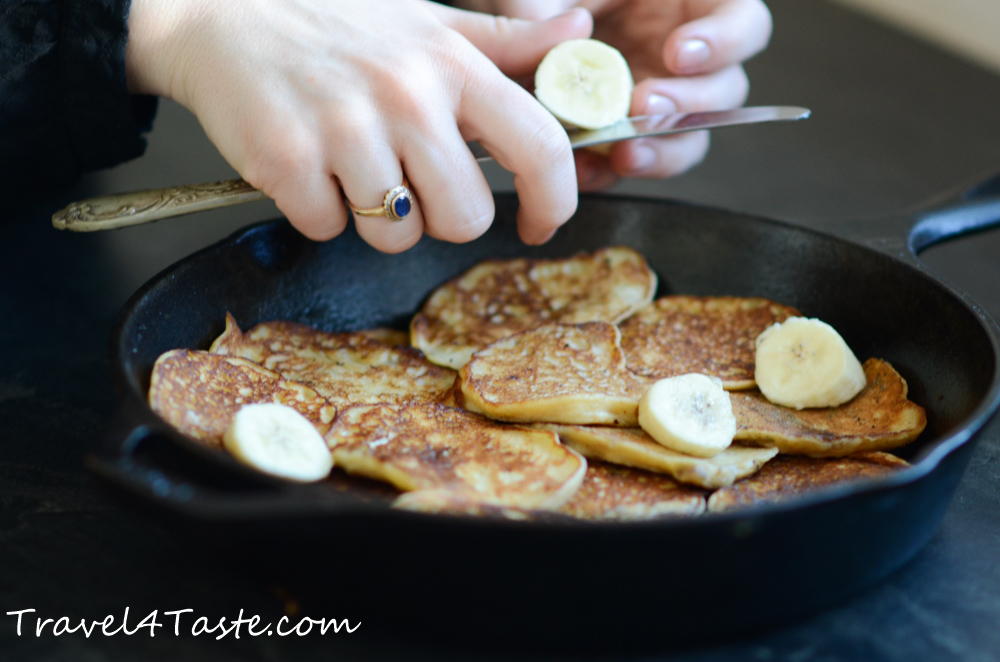 Healthy Banana Pancakes (Video)