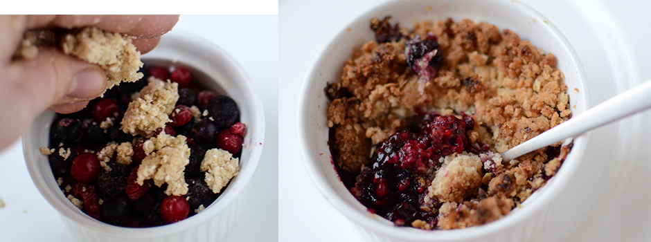 Oat meal Crumble with Berries