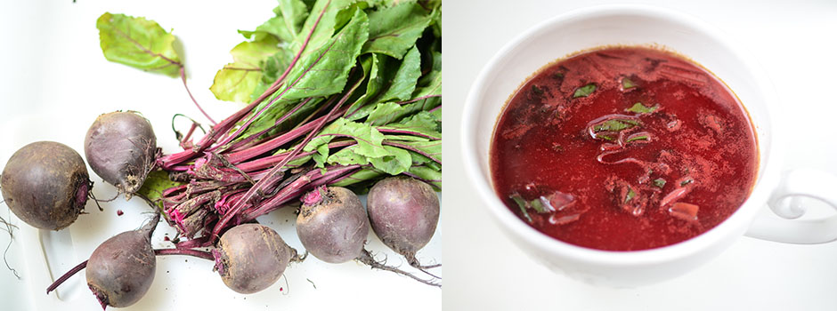 Young Beetroot Soup (pl.Botwinka)