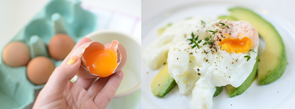 15 minutes Breakfast Recipe: Avocado with Poached Egg & Thyme